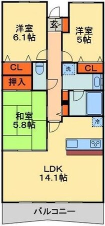 ライオンズマンション千葉グランドタワーの物件間取画像